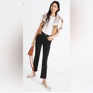 Madewell Cali Demi Boot cut jeans, size 30, faded black color